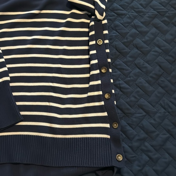 Tuckernuck Navy Striped Cotton Sweater - Picture 2 of 6